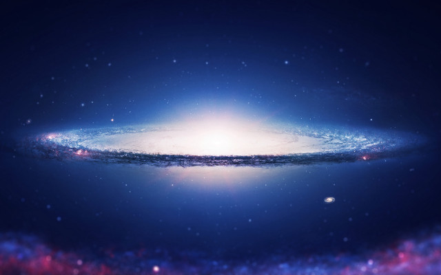 Colorful sky planet fireworks aurora free wallpaper - medium preview image