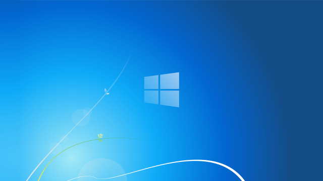 Blue background white flower window free wallpaper - medium preview image