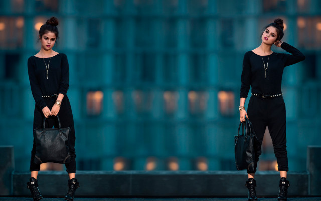 Woman black bag fashion 3d free wallpaper - medium preview image