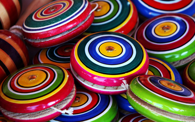 Colorful toy discs egyptian art free wallpaper - medium preview image