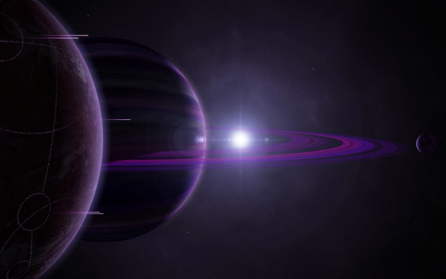 Purple black white light space free wallpaper - medium preview image