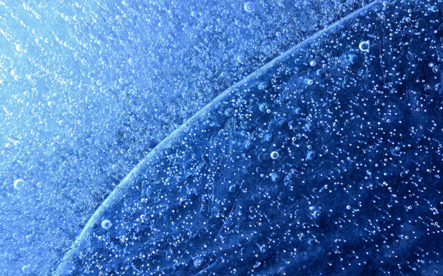 Blue umbrella water droplets aurora free wallpaper - medium preview image