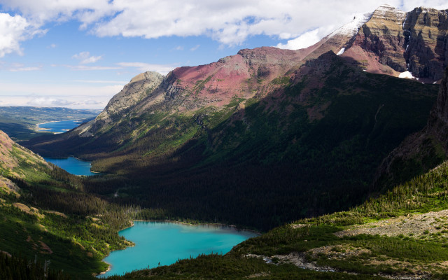 Mountain lake clouds forest sunset #4 free wallpaper - medium preview image