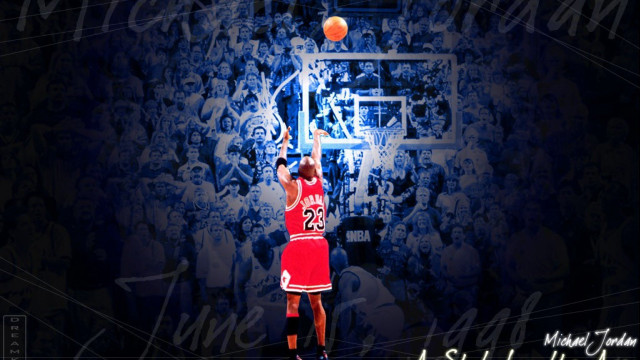 Basketball player jumping dunking game free wallpaper - medium preview image