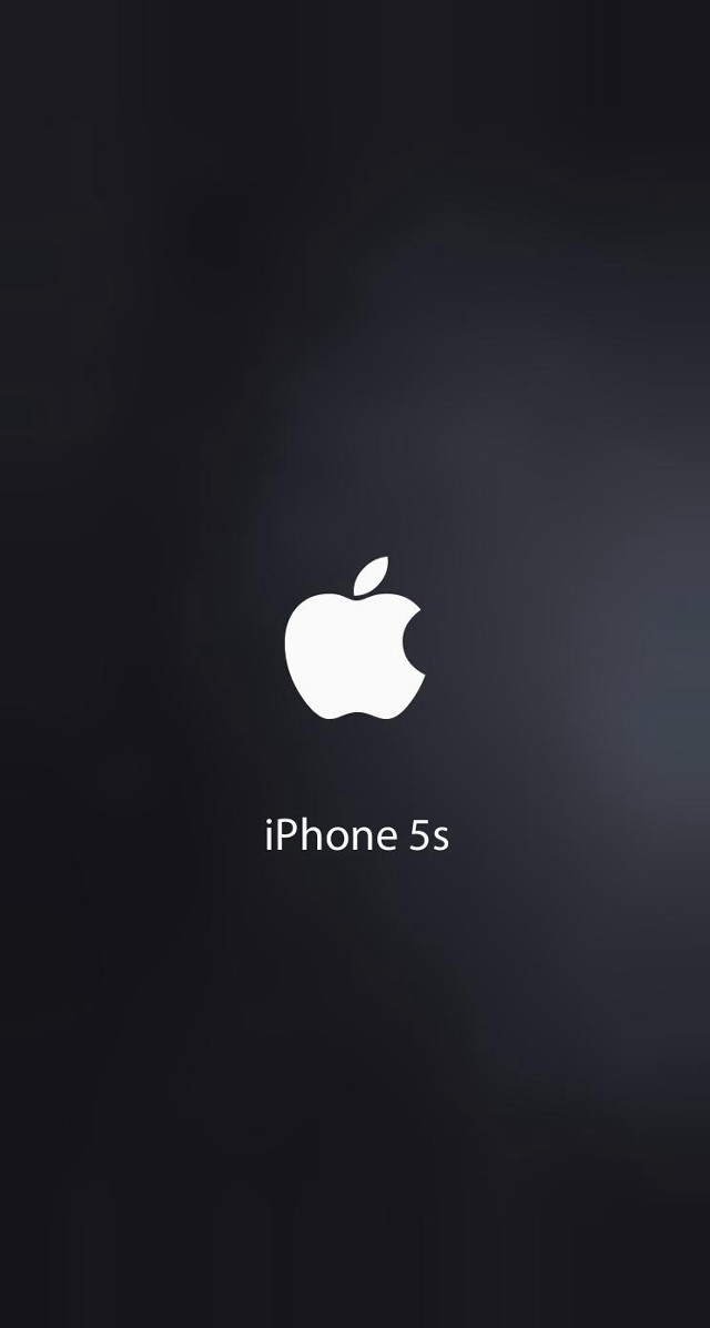 Black background apple logo iphone free wallpaper - medium preview image
