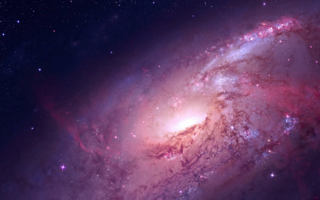 Colorful spiral galaxy space aurora free wallpaper - medium preview image
