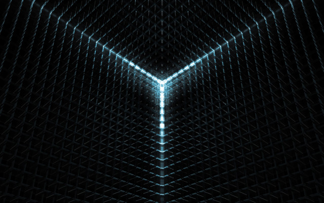 Dark bright light arrow holography free wallpaper - medium preview image