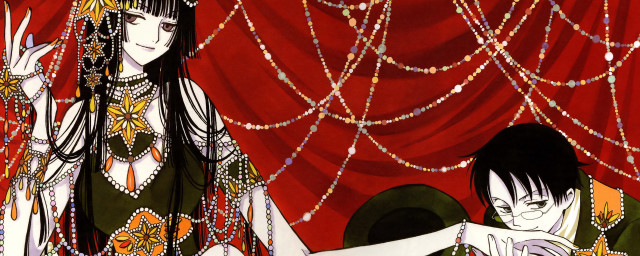 Couple people standing curtain beads free wallpaper - medium preview image