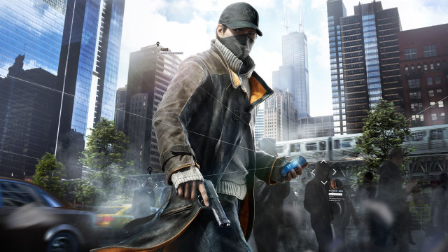 Man mask coat gun city free wallpaper - medium preview image