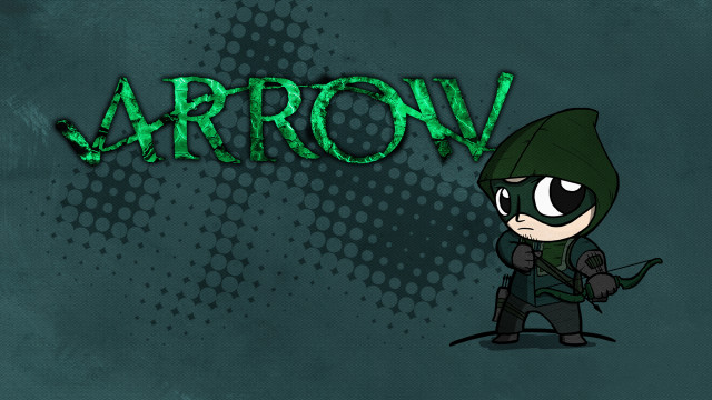 Cartoon character green arrow chest free wallpaper - medium preview image