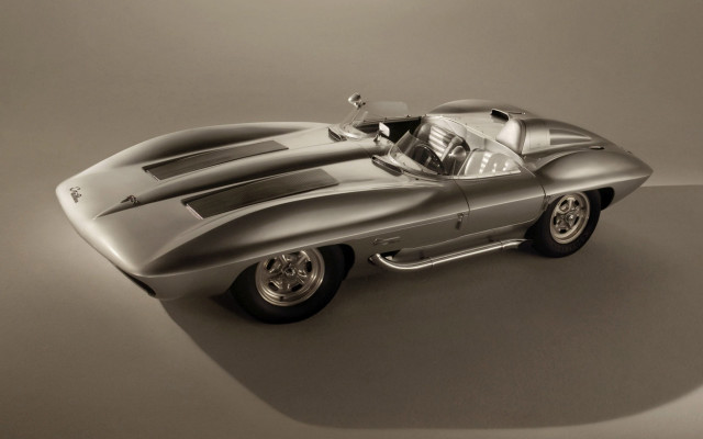 Silver sports car studio shadow free wallpaper - medium preview image