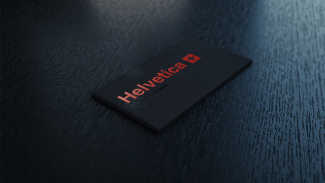 Business card red logo helvetvett free wallpaper - medium preview image