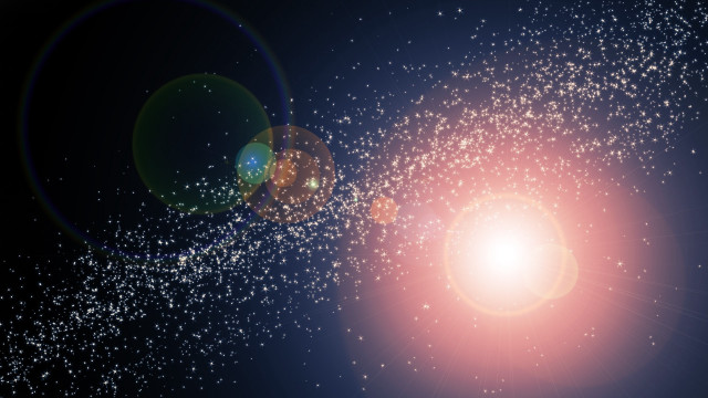 Bright light stars astronaut space free wallpaper - medium preview image