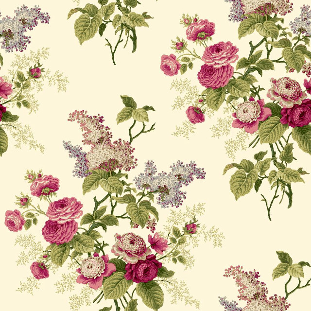 Floral pattern pink purple cream free wallpaper - medium preview image