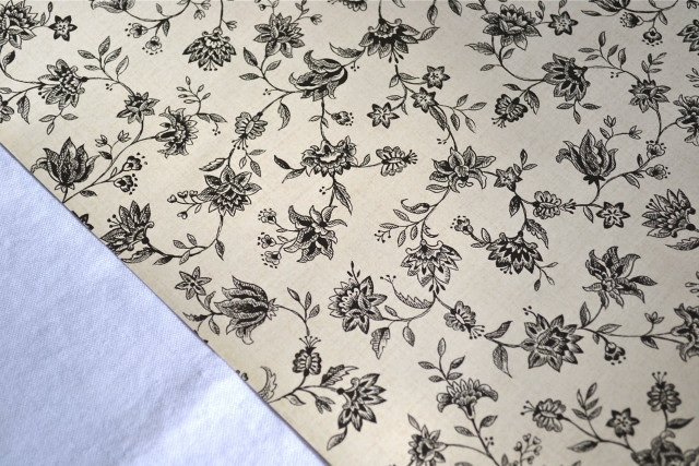Flowered fabric closeup white blue free wallpaper - medium preview image