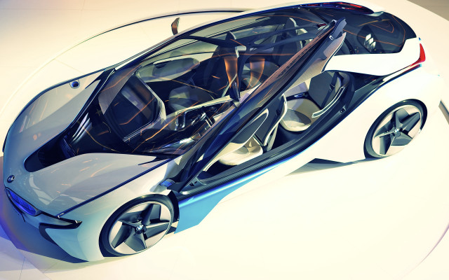 Futuristic car blue light scissors free wallpaper - medium preview image