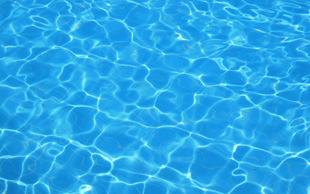 Blue pool umbrella water sky free wallpaper - medium preview image
