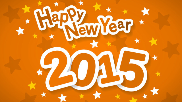 Happy new year 2013 orange free wallpaper - medium preview image