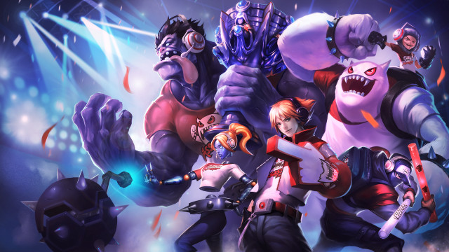 Shark demon blue light shock free wallpaper - medium preview image