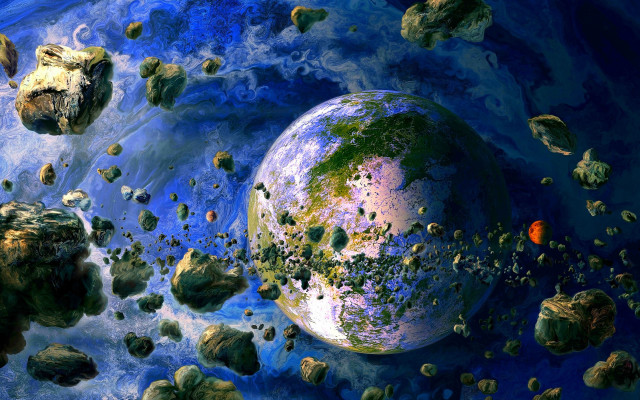 Planet rocks water red object free wallpaper - medium preview image