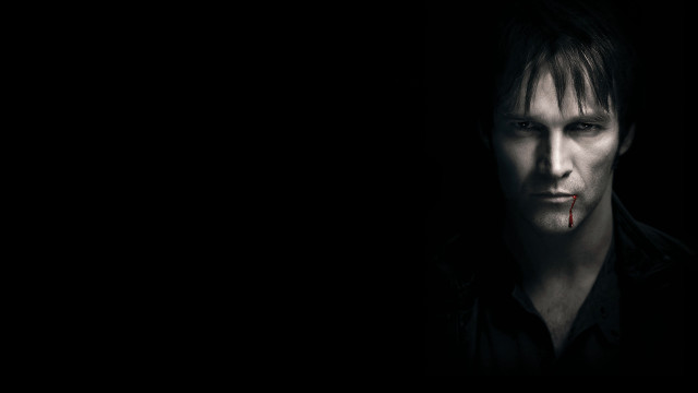Bloodied gothic portrait man injury free wallpaper - medium preview image
