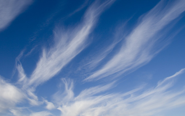 Blue sky clouds plane abstract free wallpaper - medium preview image