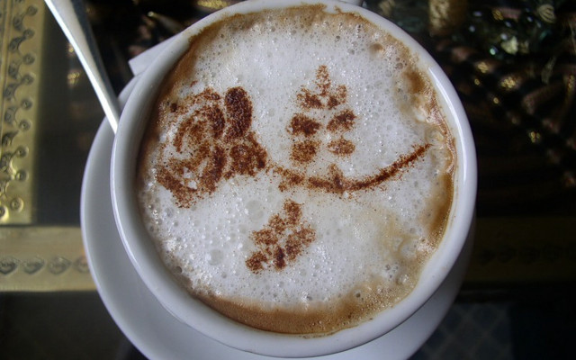 Coffee face spoon stilllife glass free wallpaper - medium preview image
