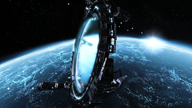 Space station earth view from free wallpaper - medium preview image
