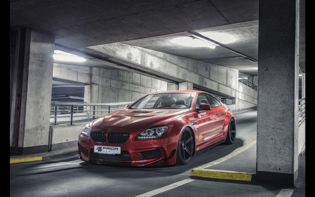Red car parking garage no free wallpaper - medium preview image