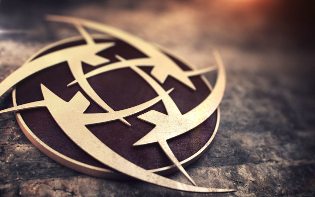 Metal emblem arrows stone plane free wallpaper - medium preview image