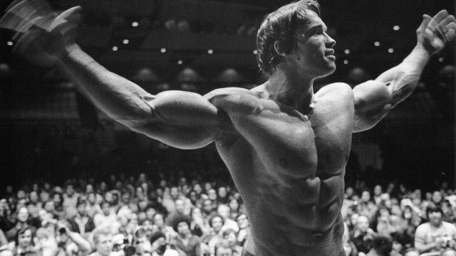 Muscular man barbell crowd strong free wallpaper - medium preview image