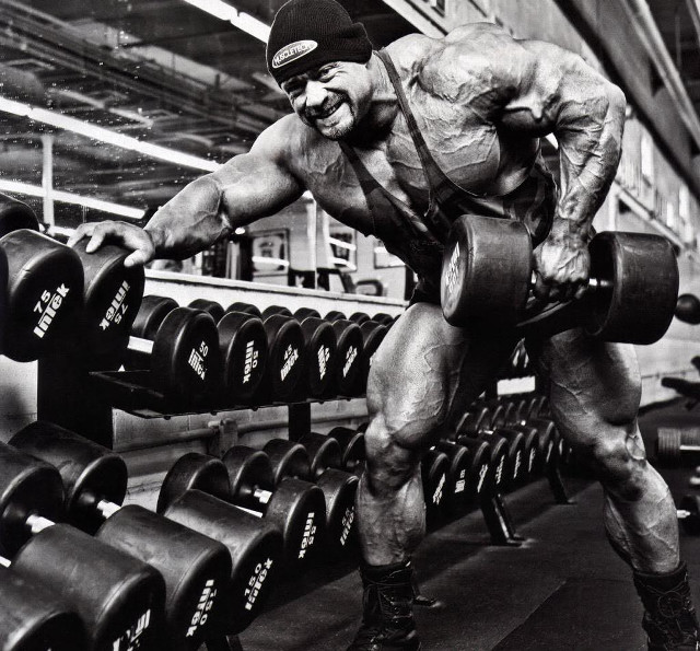 Man hat bodybuilding squat barbell free wallpaper - medium preview image