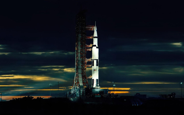 Tower spire night clouds alan free wallpaper - medium preview image