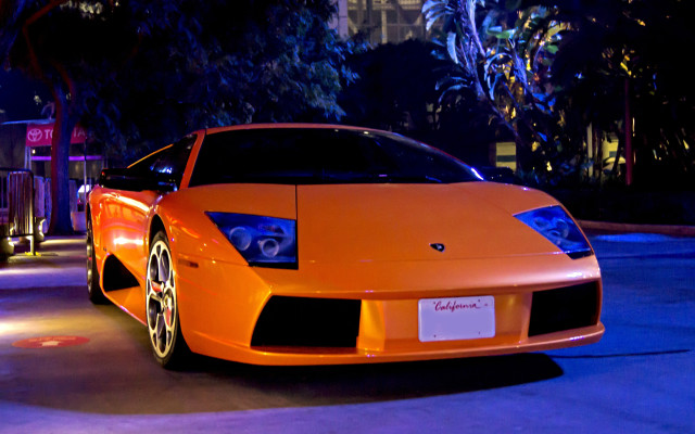 Car night city lights starry free wallpaper - medium preview image