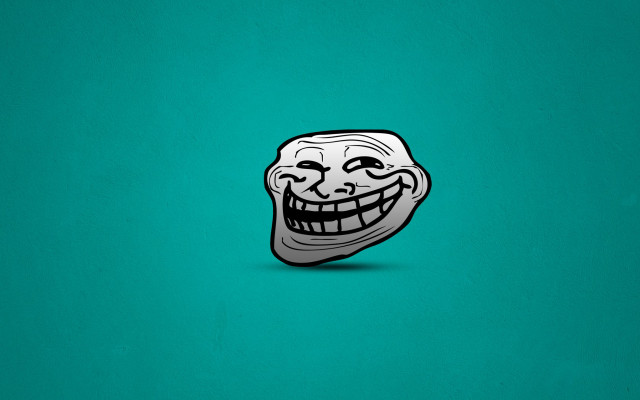 Trolley face green background blue free wallpaper - medium preview image