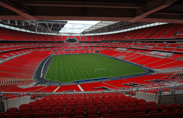 Stadium green field red seats #5 free wallpaper - medium preview image