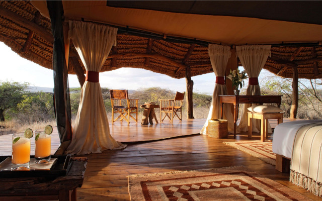 Safari bedroom view table drinks free wallpaper - medium preview image