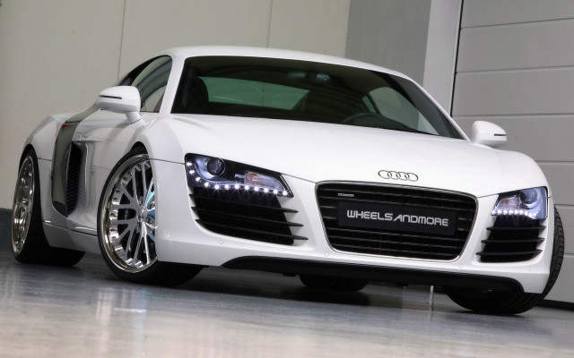 White car garage door open #2 free wallpaper - medium preview image