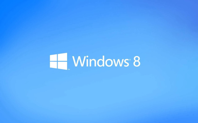 Blue sky windows8 logo white free wallpaper - medium preview image
