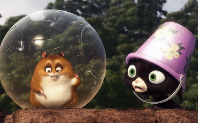 Animal couple ball rock trees free wallpaper - medium preview image