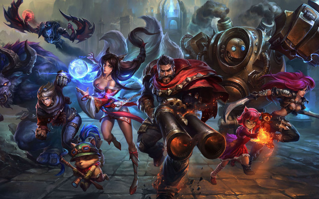 Giant robot characters lol concept free wallpaper - medium preview image