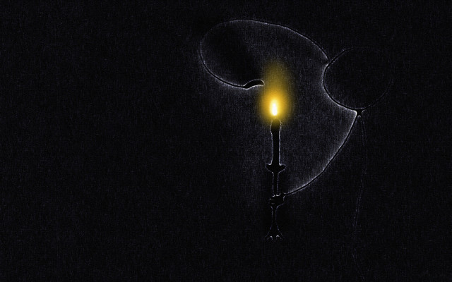 Streetlight yellow night moon aurora free wallpaper - medium preview image