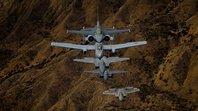 Fighter jets mountains daytime cobra free wallpaper - medium preview image