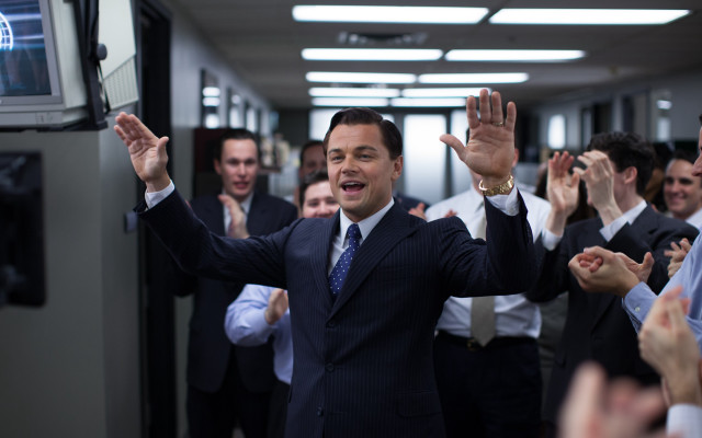 Man in suit hands up free wallpaper - medium preview image