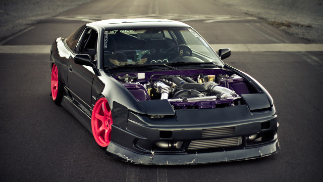 Car hood up engine parked free wallpaper - medium preview image