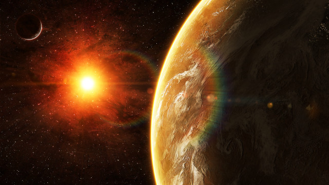 Bright sun distant planet star #5 free wallpaper - medium preview image