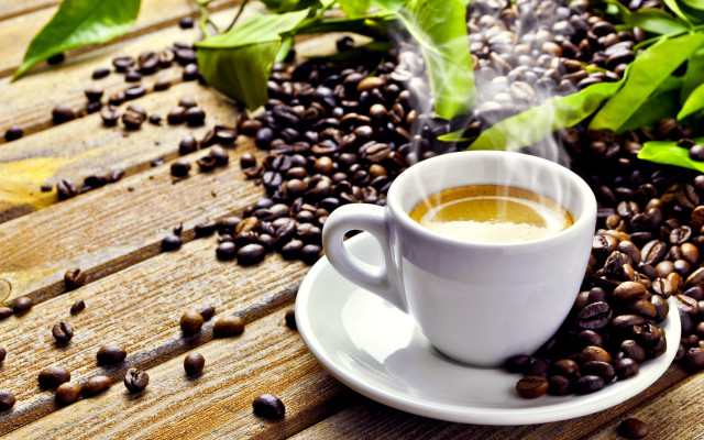 Coffee cup wooden table coffee free wallpaper - medium preview image