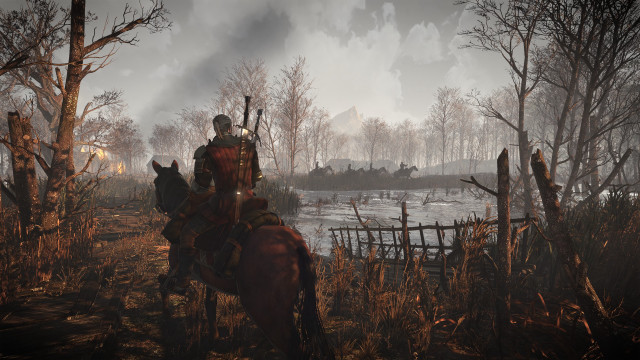 Horseman forest lake autumn armor free wallpaper - medium preview image