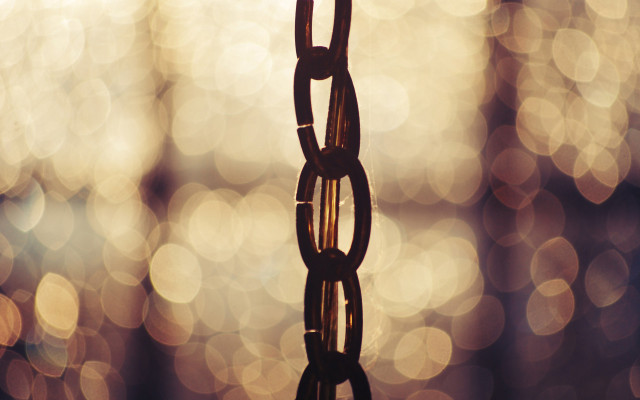 Chain hanging blurry lights bokeh free wallpaper - medium preview image