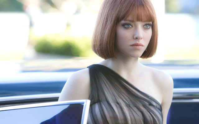 Woman red hair black dress #2 free wallpaper - medium preview image